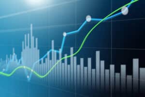Technology abstract 2d rendering business concept