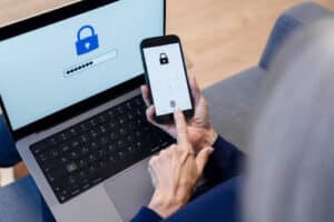 Dallas business owner setting up Gmail Workspace security